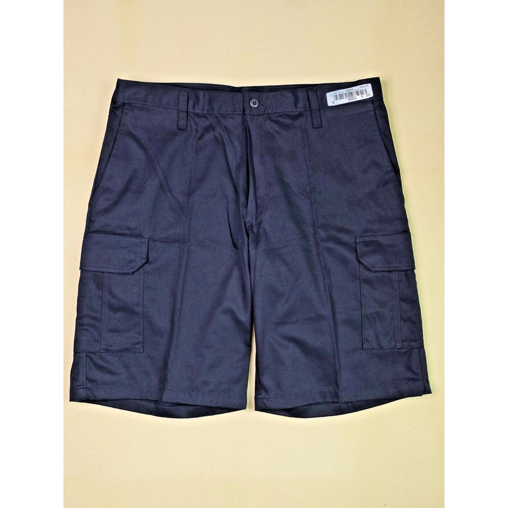 CINTAS Muenbo Cargo Work Short Size 38 Navy Blue Comfort Flex Uniform 370-20 NEW